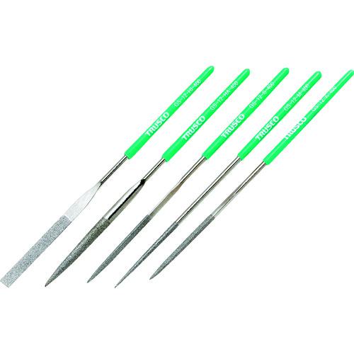 ■TRUSCO ダイヤモンドヤスリ 精密用#400 5本セット 全長140mm(12本組サイズ)〔品番:GS12SET400〕【1607145:0】[店頭受取不可]