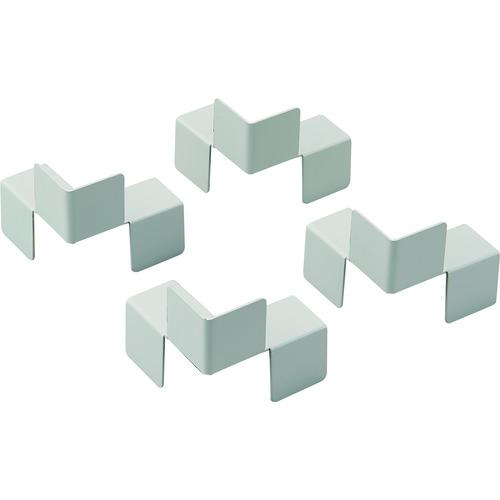 ■TRUSCO スタンダード書庫用転倒防止金具 中間1連用連結板4個セット〔品番:WTK2〕【1607178:0】[送料別途見積り][法人・事業所限定][直送][店頭受取不可]