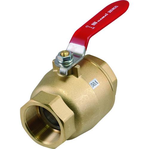 ■HAMAI 黄銅製禁油処理ボールバルブ(フルボア)〔品番:HBS4715RC〕【1610875:0】[店頭受取不可]