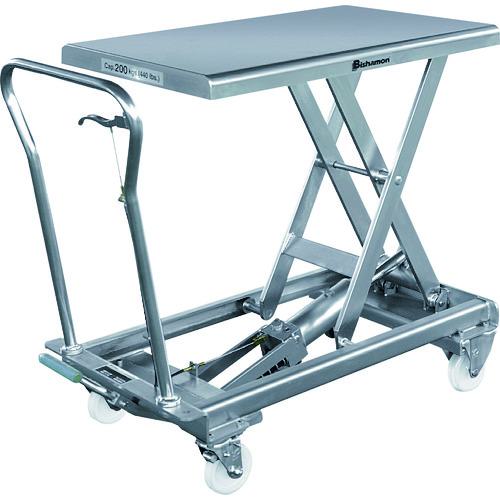 ■Bishamon ハンドリフター クリーンボーイ2 均等荷重250kg テーブル寸法813×500mm〔品番:BXS25〕【1613690:0】[送料別途見積り][法人・事業所限定][直送][店頭受取不可]