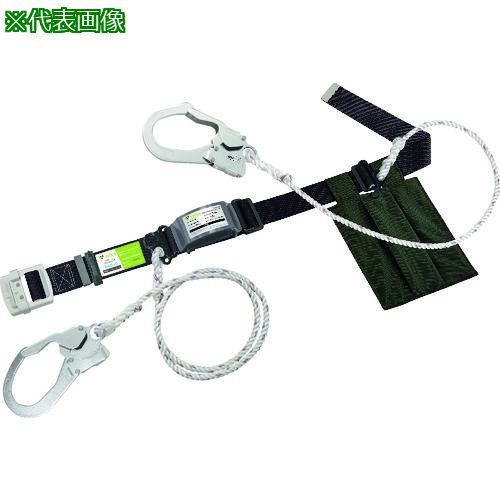 ■タイタン カルラック ロープ+補助ロープ式 ブラック (墜落制止用器具)〔品番:KLNWBL〕【1613755:0】[店頭受取不可]
