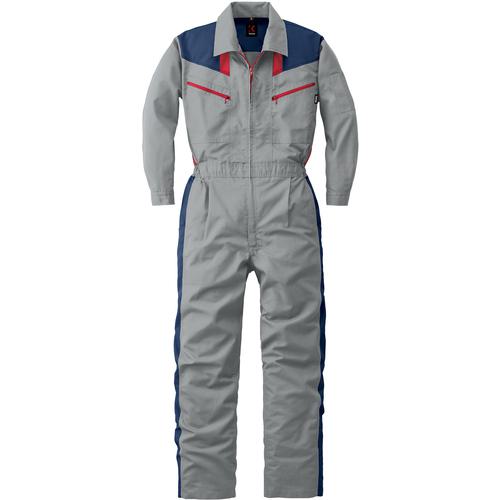 ■カンサイ SS(春夏)モデル つなぎ服254-008シルバーグレー-3L〔品番:2540083L〕【1619000:0】[送料別途見積り][掲外取寄][店頭受取不可]｜ホームセンターバロー　店