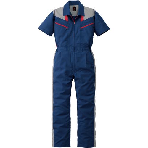 ■AUTO-BI SS(春夏)モデル カンサイ半袖つなぎ服253-001ネイビーブルー-S〔品番:253001S〕【1620569:0】[送料別途見積り][掲外取寄][店頭受取不可]｜ホームセンターバロー　店