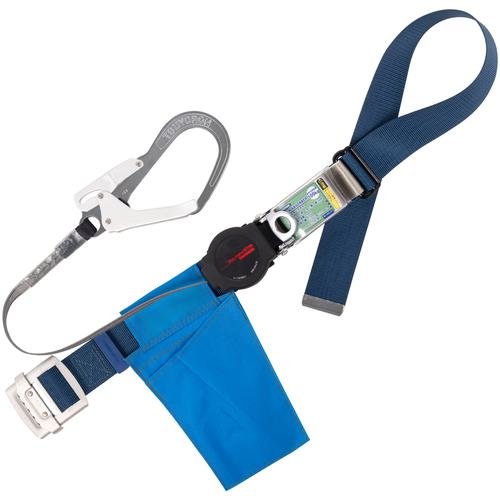 ■TSUYORON 胴ベルト型墜落制止用器具(巻取タイプ)ロック機構付き ワン・ハンドリトライト 紺 Lサイズ 幅50MM×長さ1400MM〔品番:TBORL593BL2LBP〕【1631899:0】[送料別途見積り][法人・事業所限定][掲外取寄][店頭受取不可]