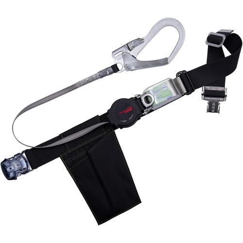 ■TSUYORON 胴ベルト型墜落制止用器具(巻取タイプ)ロック機構付き ワン・ハンドリトラ 黒 Lサイズ 幅50MM&times;長さ1400MM ワンタッチバックル仕様〔品番:TBORNOT599BLKLBP〕【1631908:0】[送料別途見積り][法人・事業所限定][掲外取寄][店頭受取不可]｜ホームセンターバロー　店