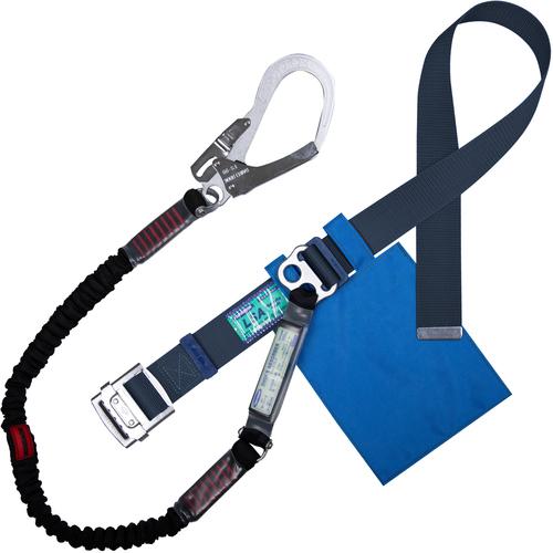 ■TSUYORON 胴ベルト型墜落制止用器具(伸縮タイプ)ノビロン(BK) 紺 Lサイズ ベルト幅50MM×長さ1400MM〔品番:TBNV599BL2BKLBP〕【1635096:0】[送料別途見積り][法人・事業所限定][掲外取寄][店頭受取不可]