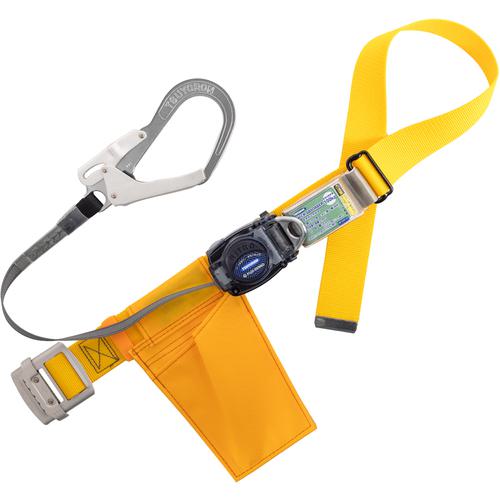 ■TSUYORON 胴ベルト型墜落制止用器具(巻取タイプ)ロック機構なし リトライト 黄 Lサイズ 幅50MM&times;長さ1400MM〔品番:TBRL593YLBP〕【1636650:0】[送料別途見積り][法人・事業所限定][店頭受取不可]｜ホームセンターバロー　店