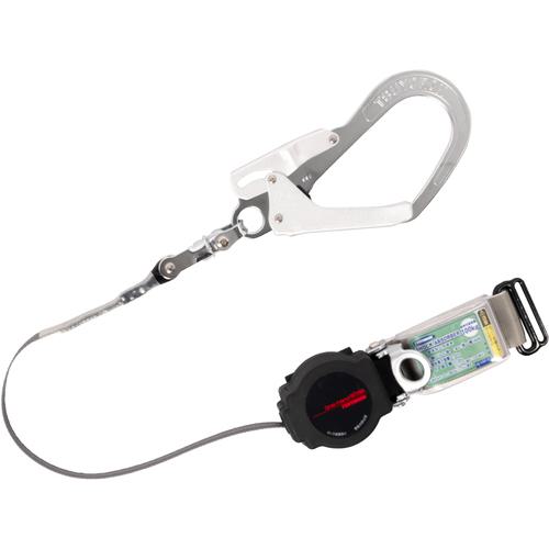 ■TSUYORON 胴ベルト型墜落制止用器具用ランヤード(巻取タイプ)ロック機構付き ワン・ハンドリトラ フックFS-93SV〔品番:TBLARORL593SVBP〕【1636652:0】[送料別途見積り][法人・事業所限定][掲外取寄][店頭受取不可]