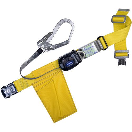 ■TSUYORON 胴ベルト型墜落制止用器具(巻取タイプ)ロック機構なし リトラ 黄 Mサイズ 幅50MM×長さ1200MM ワンタッチバックル仕様〔品番:TBRNOT590YMBP〕【1638169:0】[送料別途見積り][法人・事業所限定][掲外取寄][店頭受取不可]