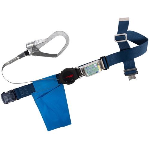 ■TSUYORON 胴ベルト型墜落制止用器具(巻取タイプ)ロック機構付き ワン・ハンドリトラ 紺 Mサイズ 幅50MM&times;長さ1200MM ワンタッチバックル仕様〔品番:TBORNOT599BL2MBP〕【1638263:0】[送料別途見積り][法人・事業所限定][掲外取寄][店頭受取不可]｜ホームセンターバロー　店