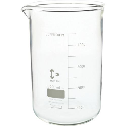 ■SIBATA スーパー肉厚ビーカー 5000mL〔品番:0100605000〕【1661469:0】[送料別途見積り][掲外取寄][店頭受取不可]