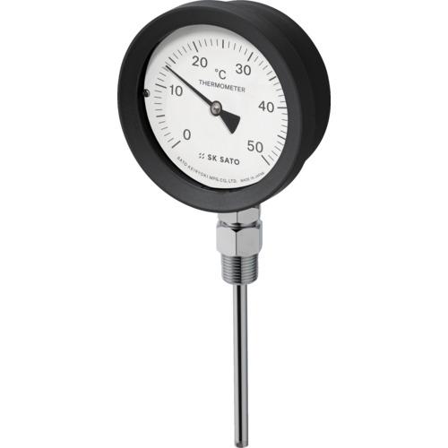 ■佐藤 バイメタル式温度計 BM-S-100P 0~50℃ 50L (2085-0〔品番:BMS100P1〕【1662781:0】[店頭受取不可]