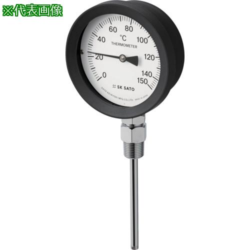 ■佐藤 バイメタル式温度計 BM-S-100P 0~150℃ 50L (2085-〔品番:BMS100P7〕【1662792:0】[店頭受取不可]