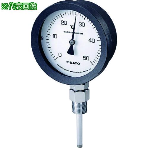 ■佐藤 バイメタル式温度計 BM-S-100P 0~100℃ 100L (2085〔品番:BMS100P5〕【1664333:0】[送料別途見積り][掲外取寄][店頭受取不可]｜ホームセンターバロー　店