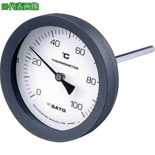 ■佐藤 バイメタル式温度計 BM-T-100P 0~100℃ 50L (2080-12)〔品番:BMT100P4〕【1664346:0】[店頭受取不可] 7,219円