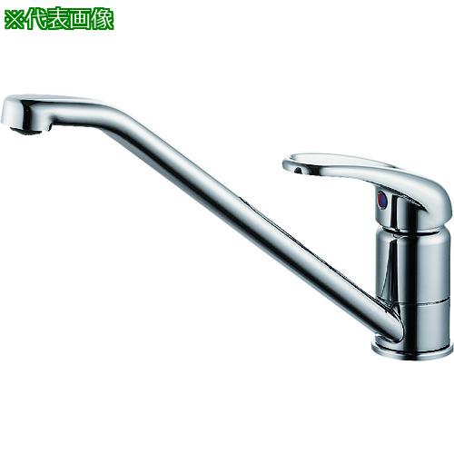 ■SANEI シングルワンホール混合栓〔品番:K87110JV13〕【1675429:0】[送料別途見積り][掲外取寄][店頭受取不可]｜ホームセンターバロー　店