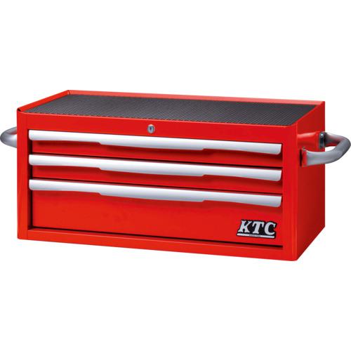 ■KTC フラットトップチェスト(3段3引出し)レッド〔品番:EKR2003R〕【1676413:0】[送料別途見積り][掲外取寄][店頭受取不可]