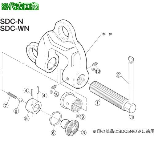 ■スーパー スクリユ-カムクランプ カム〔品番:SDT5N〕【1677364:0】[送料別途見積り][掲外取寄][店頭受取不可]