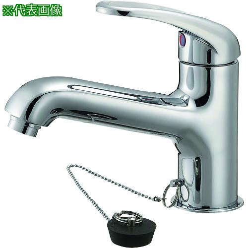 ■SANEI シングルワンホール洗面混合栓〔品番:K4710V1323〕【1678572:0】[送料別途見積り][掲外取寄][店頭受取不可]