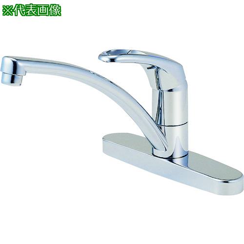 ■SANEI シングル台付混合栓〔品番:K676K13〕【1681769:0】[送料別途見積り][掲外取寄][店頭受取不可]｜ホームセンターバロー　店