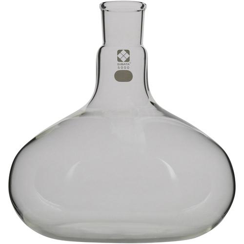 ■SIBATA かぶ形フラスコ 5000mL〔品番:01067050001〕【1681956:0】[送料別途見積り][掲外取寄][店頭受取不可]