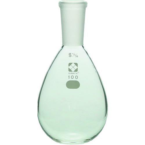 ■SIBATA 共通摺合平底なす形フラスコ 19/38 100mL〔品番:00540019100〕【1682002:0】[送料別途見積り][掲外取寄][店頭受取不可]
