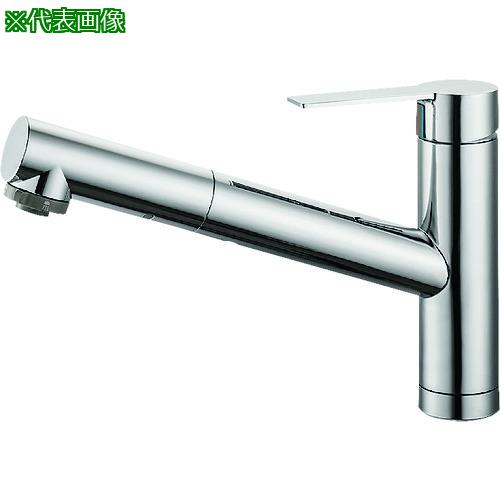 ■SANEI シングルワンホールスプレー混合栓〔品番:K87501JK13〕【1683258:0】[送料別途見積り][掲外取寄][店頭受取不可]｜ホームセンターバロー　店