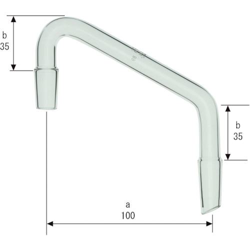 ■SIBATA SPC連結管 コの字形 SPC-15-15 100-35-35mm 採取管付〔品番:03036015110〕【1683565:0】[送料別途見積り][掲外取寄][店頭受取不可]