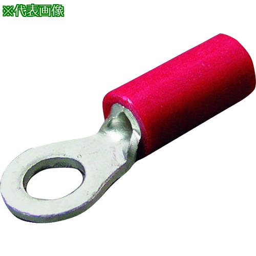 ■ニチフ 絶縁被覆付圧着端子(R形) 丸形 絶縁筒部ストレートタイプ(100PCS)《10Pk入》〔品番:TGV1.258RED〕【1686392×10:0】[送料別途見積り][掲外取寄][店頭受取不可]