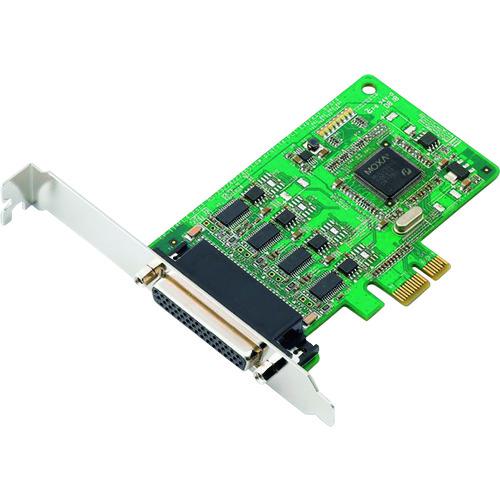 ■MOXA 4ポートRS-232C/422/485 ロープロファイル PCIExpressボード DB25接続ケーブル付〔品番:CP114ELDB25M〕【1688267:0】[送料別途見積り][法人・事業所限定][掲外取寄][店頭受取不可]