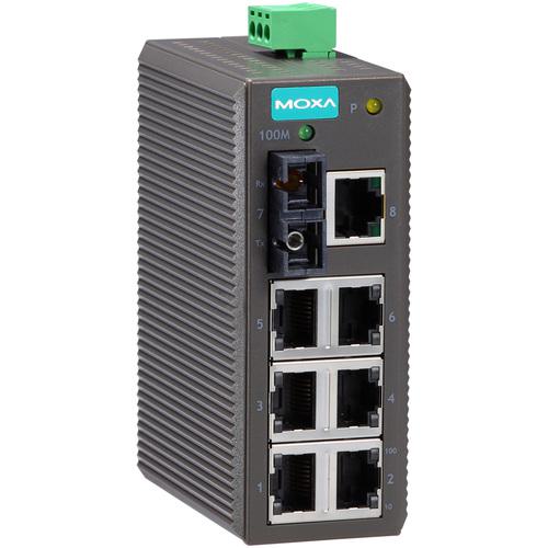 ■MOXA 8ポート(RJ45×7、マルチモードSCコネクタ×1) エントリーレベル アンマネージド イーサネットスイッチ〔品番:EDS208MSC〕【1688329:0】[送料別途見積り][法人・事業所限定][直送][店頭受取不可]