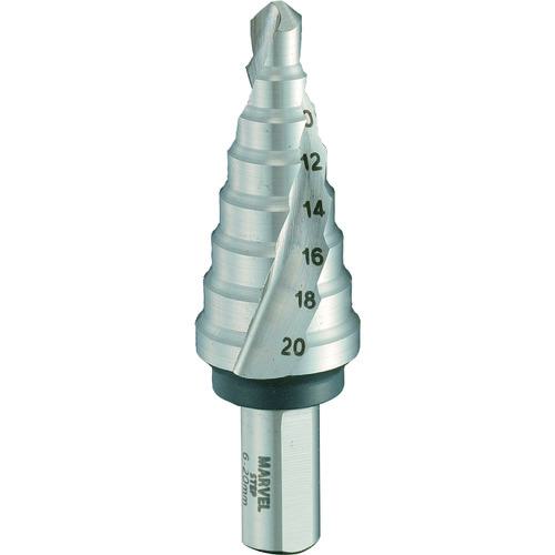 ■MARVEL ステップドリル(スパイラル仕様) ストレートシャンク〔品番:MSB20〕【1746220:0】[送料別途見積り][掲外取寄][店頭受取不可]