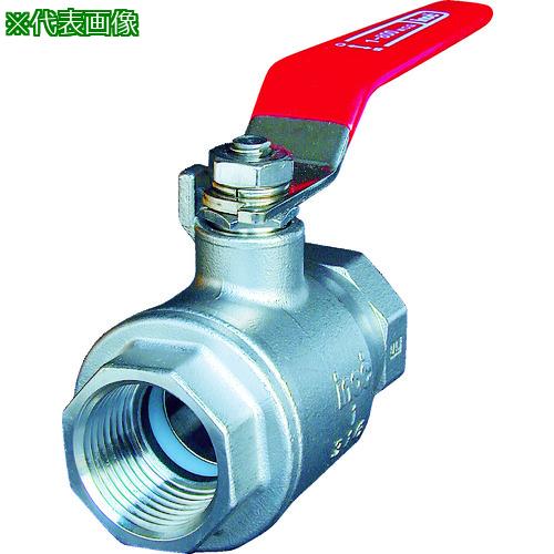 ■inoc ねじ込みボールバルブ 全長62mm 呼び径(A)15〔品番:316SFVM15A〕【1754670:0】[店頭受取不可]