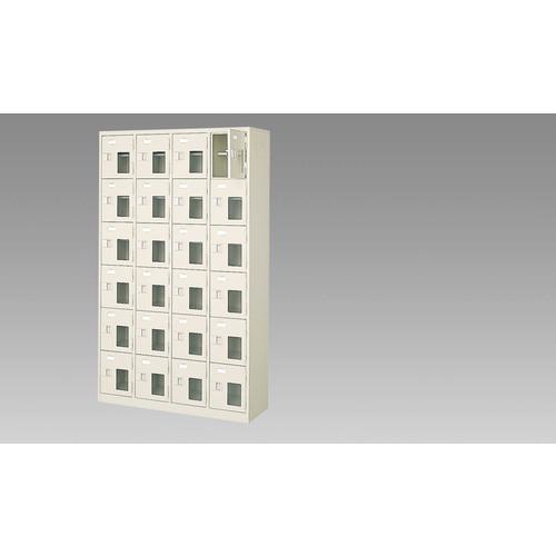 ■NAIKI シューズボックス(24人用)〔品番:SB46GNMSH〕【1760679:0】[送料別途見積り][法人・事業所限定][外直送][店頭受取不可]