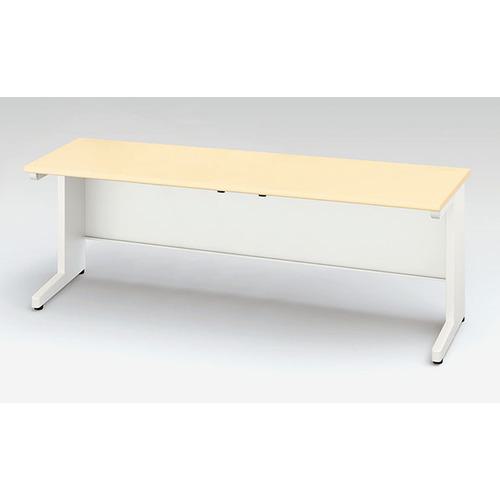 ■NAIKI 平デスク(引出し無し) XEDH型/本体:クリアーホワイト 天板:シルクウッド/W2000×D700×H720〔品番:XEDH207FDNWS〕【1767610:0】[送料別途見積り][法人・事業所限定][外直送][店頭受取不可]