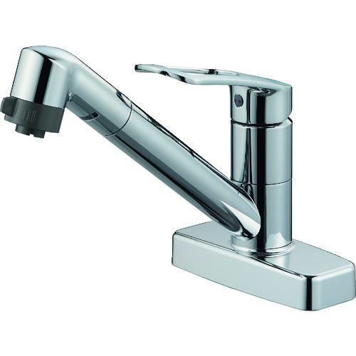 ■SANEI シングル台付切替シャワー混合栓〔品番:K7711MEK13〕【1792337:0】[送料別途見積り][掲外取寄][店頭受取不可]｜ホームセンターバロー　店