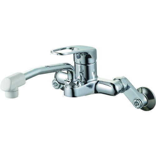 ■SANEI シングル混合栓 キッチン用 上向きパイプ 〔品番:K27CD13〕【1792389:0】[送料別途見積り][掲外取寄][店頭受取不可]