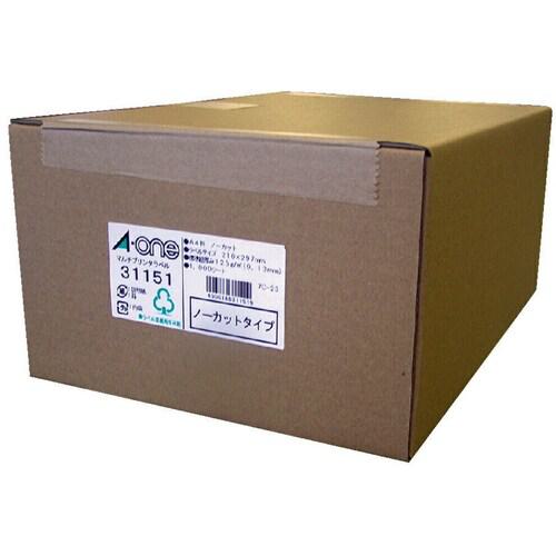 ■3M ラベルシール(プリンタ兼用) 1面 (1000枚入)〔品番:31151〕【1825709:0】[送料別途見積り][掲外取寄][店頭受取不可]