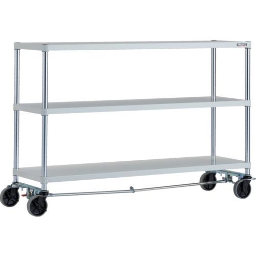 ■TRUSCO スチールラック フェニックスラック 1500X450 3段 U車輪4輪S付 W色 抗菌粉体塗装〔品番:PER3543U125B4W〕【1832674:0】[法人・事業所限定][直送元][店頭受取不可]｜ホームセンターバロー　店