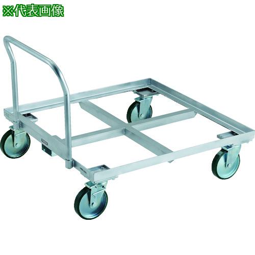 ■TRUSCO パレット台車 1トン用 1100x1100 ハンドル付〔品番:PLK101111H〕【1832723:0】[法人・事業所限定][直送元][店頭受取不可]