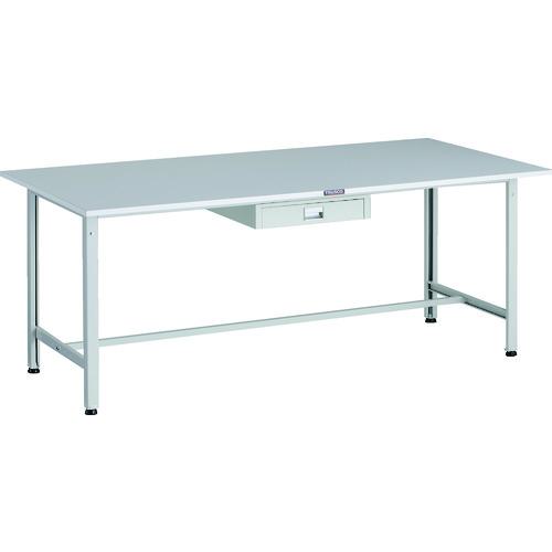 ■TRUSCO 軽荷重作業台(300kg)AE型 1800X900XH740 薄型1段引出し付 ホワイト色〔品番:RAE1809UDC1W〕【1833834:0】[法人・事業所限定][直送元][店頭受取不可]｜ホームセンターバロー　店
