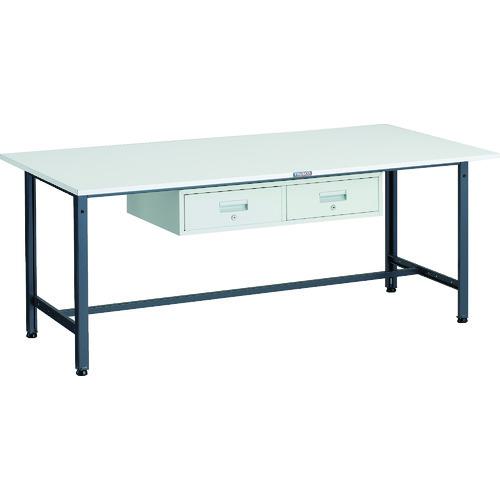 ■TRUSCO 軽荷重作業台(300kg)AE型 1800X900XH740 2列引出付 ダークグレー色〔品番:AE1809FL2DG〕【1833886:0】[法人・事業所限定][直送元][店頭受取不可]