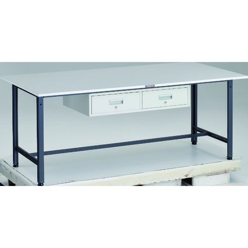 ■TRUSCO 軽荷重作業台(300kg)AE型 1800X900XH740 2列引出し付 ダークグレー色〔品番:RAE1809FL2DG〕【1833896:0】[法人・事業所限定][直送元][店頭受取不可]
