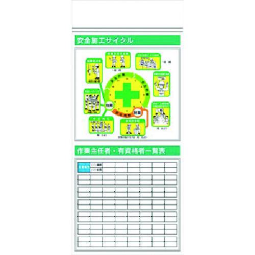 ■つくし スチール掲示板ユニット 施工サイクル(イラスト)・作業主任〔品番:KG374B〕【1838555:0】[送料別途見積り][法人・事業所限定][外直送][店頭受取不可]｜ホームセンターバロー　店