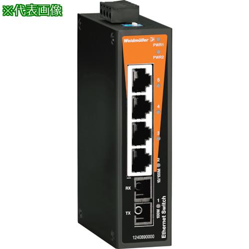 ■ワイドミュラー IE-SW スイッチングHUB 5ポートRJ45×4、SCS×1 124087000〔品番:IESWBL054TX1SCS〕【1914156:0】[送料別途見積り][掲外取寄][店頭受取不可]