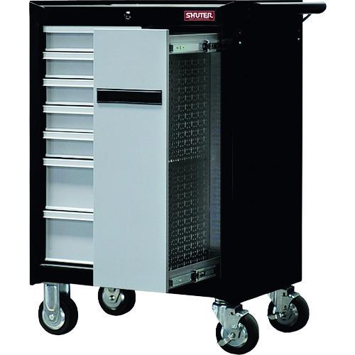 ■SHUTER 重量キャビネットカート TC-H25 ブラック〔品番:TCH25BK〕【1948065:0】[直送DS][店頭受取不可]｜ホームセンターバロー　店
