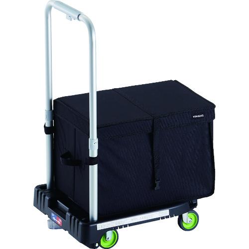 ■TRUSCO 樹脂台車 カルティオミニ weego 省音車輪 ブラック ストッパー付 THブレーキ付〔品番:WP2GBKJSTHB〕【1948173:0】[直送DS][店頭受取不可]｜ホームセンターバロー　店