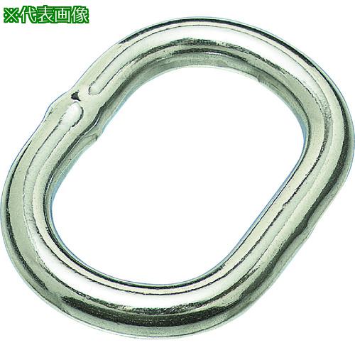 ■水本 リング ステンレス 楕円リンク 線径22mm 内長110mm〔品番:A1891〕【1949992:0】[送料別途見積り][掲外取寄][店頭受取不可]