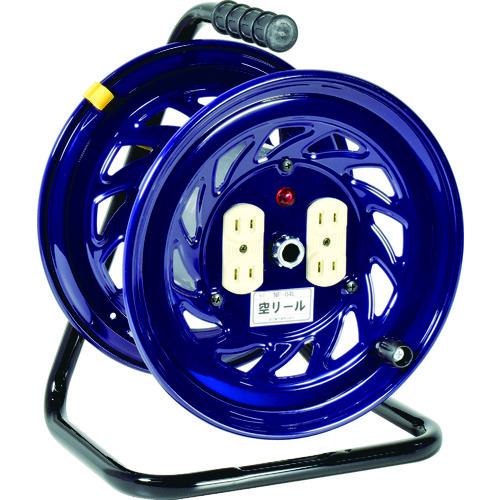 ■NICHIDO 空リール 100V コンセント4個付〔品番:NF04L〕【1955063:0】[店頭受取不可]