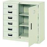 ■PLUS 21849)MS コンビ書庫 CB-6N LGY〔品番:CB6NLGY〕【1957080:0】[送料別途見積り][法人・事業所限定][外直送][店頭受取不可]